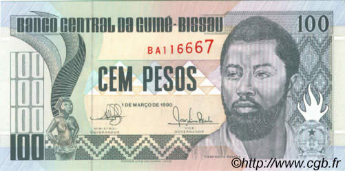 100 Pesos GUINEA-BISSAU  1990 P.11 UNC