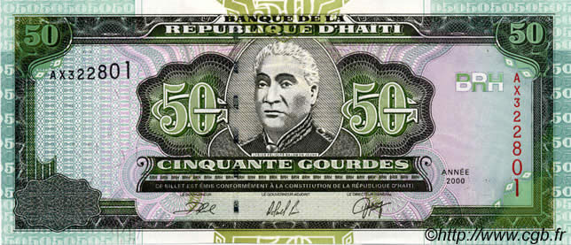 50 Gourdes HAITI  2000 P.267a UNC