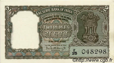 2 Rupees INDIEN
  1967 P.031 ST