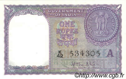1 Rupee INDIEN
  1957 P.075b fST