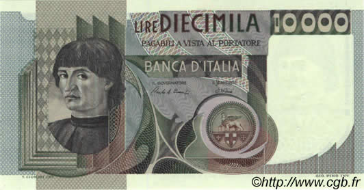 10000 Lire ITALY  1980 P.106b AU