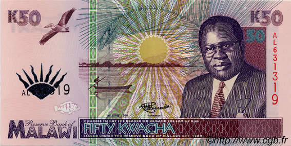 50 Kwacha MALAWI  1995 P.33 ST
