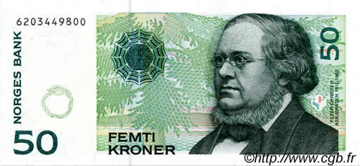 50 Kroner NORVÈGE  2000 P.46b FDC