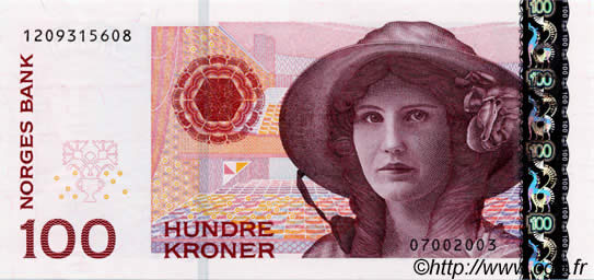 100 Kroner NORVÈGE  1995 P.49a ST