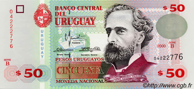 50 Pesos Uruguayos URUGUAY  2000 P.075b NEUF