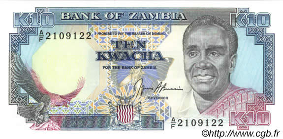 10 Kwacha ZAMBIA  1989 P.31b FDC