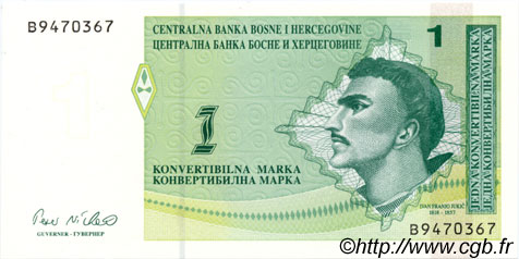 1 Convertible Marka BOSNIA-HERZEGOVINA  1998 P.059a FDC