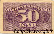 50 Kapeikas LETTLAND  1920 P.12a SS