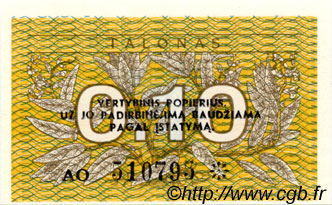0,10 Talonas LITHUANIA  1991 P.29b UNC
