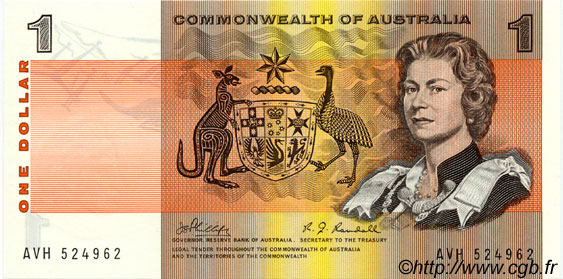 1 Dollar AUSTRALIA  1969 P.37c FDC