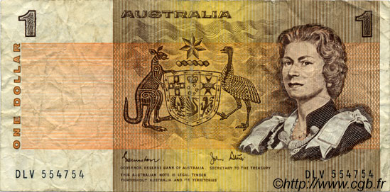 1 Dollar AUSTRALIA  1982 P.42d F