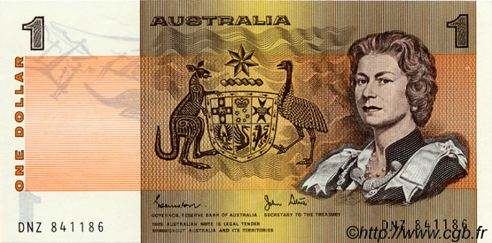1 Dollar AUSTRALIA  1982 P.42d SC+