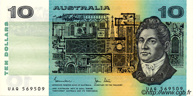 10 Dollars AUSTRALIEN  1983 P.45d fST+