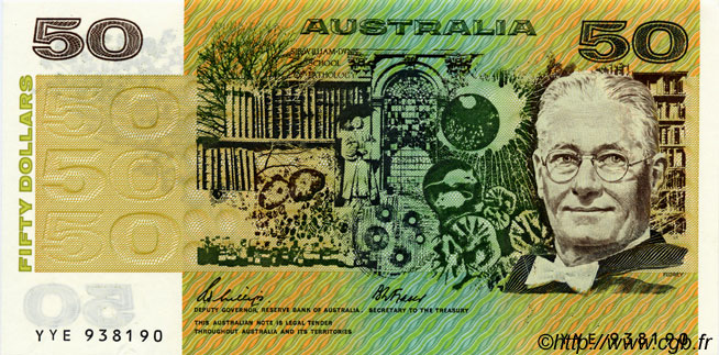 50 Dollars AUSTRALIE  1989 P.47f NEUF