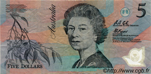 5 Dollars AUSTRALIEN  1992 P.50a S