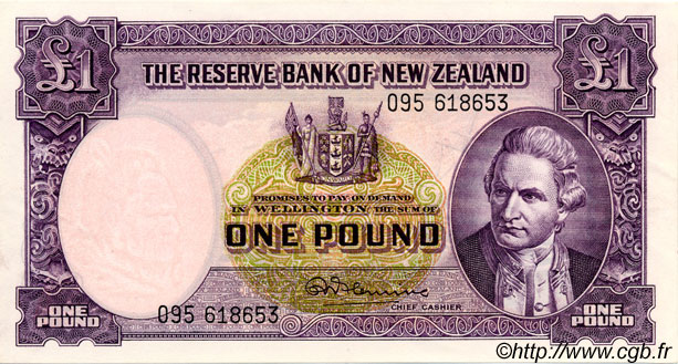 1 Pound NEUSEELAND
  1956 P.159c fST+