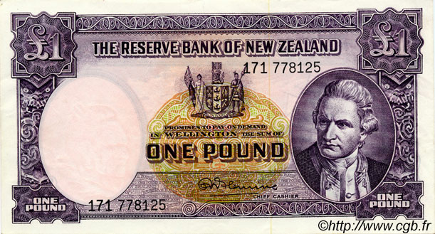 1 Pound NUEVA ZELANDA
  1967 P.159d EBC