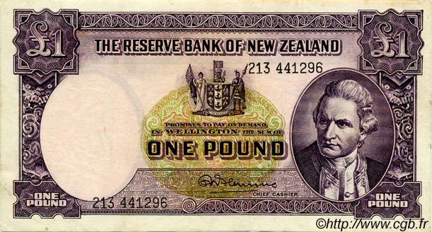 1 Pound NUEVA ZELANDA
  1967 P.159d MBC