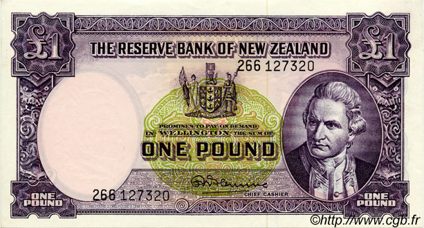 1 Pound NUEVA ZELANDA
  1967 P.159d SC+