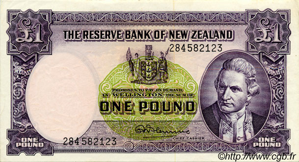 1 Pound NUEVA ZELANDA
  1967 P.159d SC