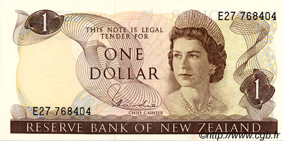 1 Dollar NUOVA ZELANDA
  1977 P.163d q.FDC