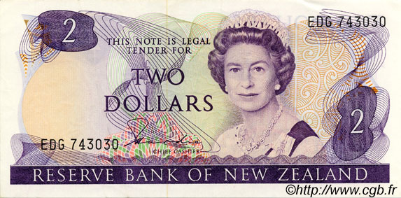 2 Dollars NUEVA ZELANDA
  1981 P.170a SC