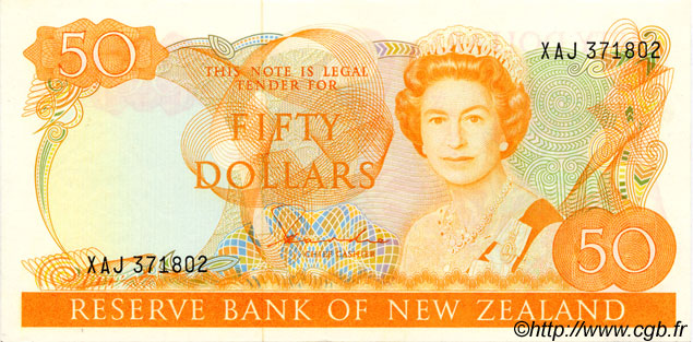 50 Dollars NUEVA ZELANDA
  1981 P.174a SC+