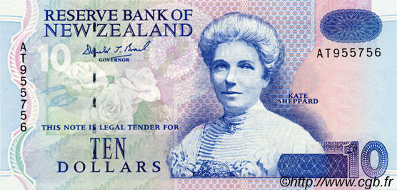 10 Dollars NEUSEELAND
  1992 P.178 fST+
