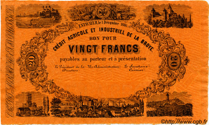 20 Francs Non émis SUISSE  1866 PS.262 SC