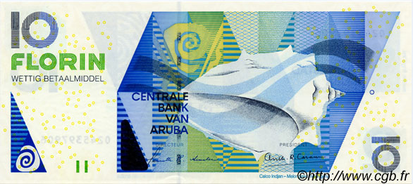 10 Florin ARUBA  2003 P.16a SC+