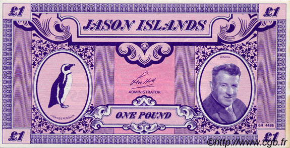 1 Pound JASON S ISLANDS  1978  SC