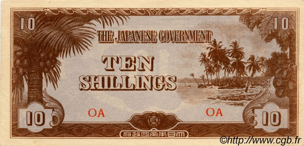 10 Shillings OCEANIA  1942 P.03a AU