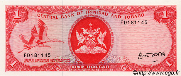 1 Dollar TRINIDAD E TOBAGO  1977 P.30b FDC