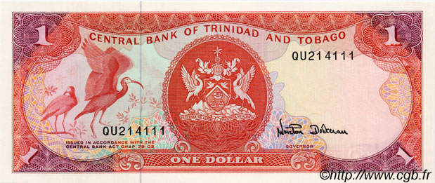 1 Dollar TRINIDAD UND TOBAGO  1985 P.36d ST