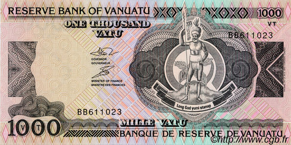 1000 Vatu VANUATU  1993 P.06 ST