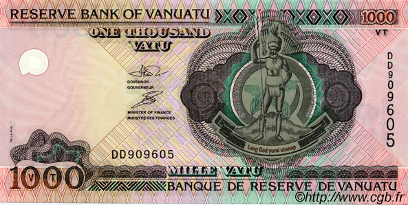 1000 Vatu VANUATU  1995 P.10 FDC