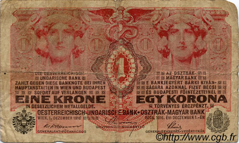 1 Krone AUSTRIA  1916 P.020 G