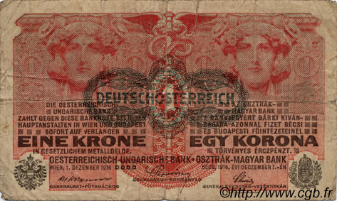 1 Krone AUSTRIA  1919 P.049 G