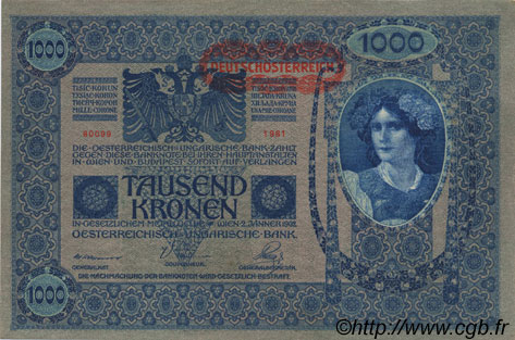 1000 Kronen AUTRICHE  1919 P.060 pr.NEUF