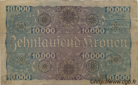 10000 Kronen AUSTRIA  1924 P.085 BC