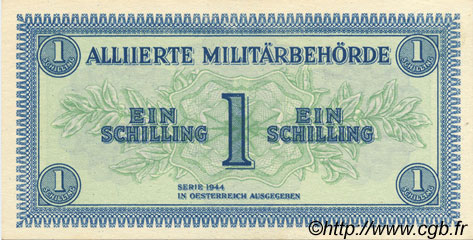 1 Schilling AUSTRIA  1944 P.103b FDC