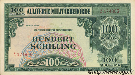 100 Schilling AUSTRIA  1944 P.110a SPL a AU