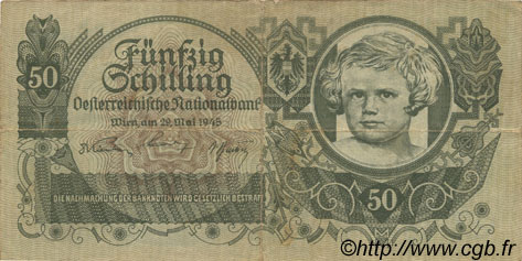 50 Schilling AUSTRIA  1945 P.117 F
