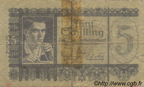 5 Schilling AUSTRIA  1951 P.126 G