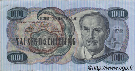 1000 Schilling AUSTRIA  1961 P.141a MBC+