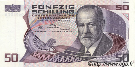 50 Schilling AUTRICHE  1986 P.149 SPL