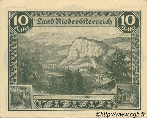 10 Heller AUSTRIA  1920 PS.109a AU