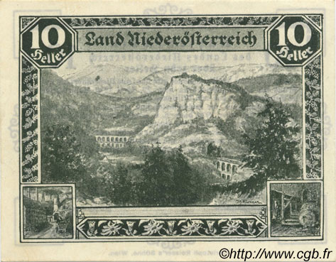 10 Heller AUSTRIA  1920 PS.109a FDC