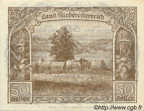 50 Heller AUSTRIA  1920 PS.111a SC+