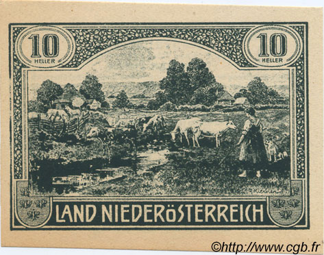 10 Heller AUSTRIA  1920 PS.112a FDC